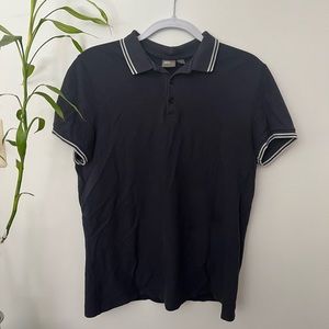 ASOS Mens Navy Blue Polo Shirt